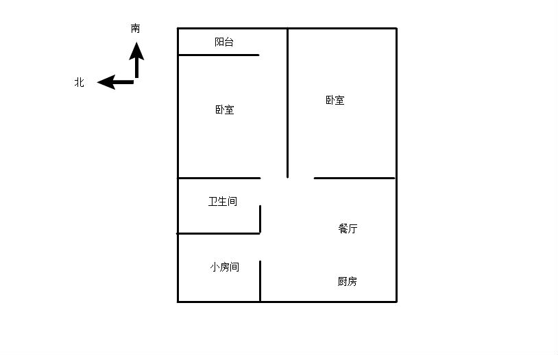 暨阳新村 3楼 70平方 中档装修 三室一厅 16000元/年