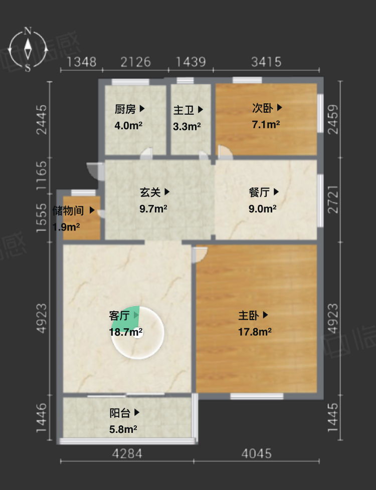 翠东慈孝社区 3室2厅1卫92.799999999999997㎡