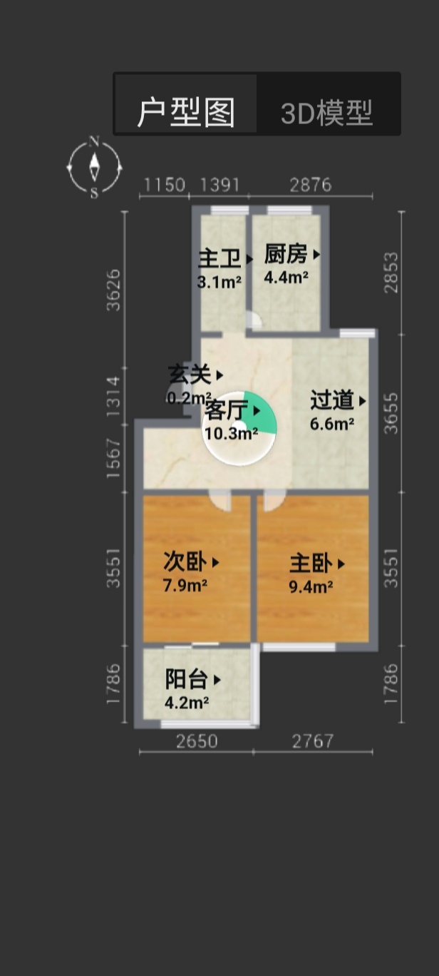 书香景苑(南区一期) 2室1厅1卫61.450000000000003㎡