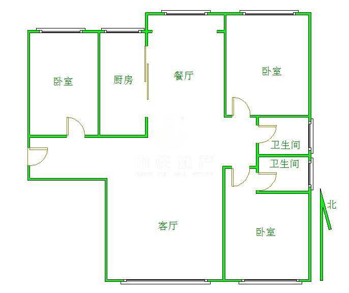 东城逸家逸雅园4区 3室2厅 南北