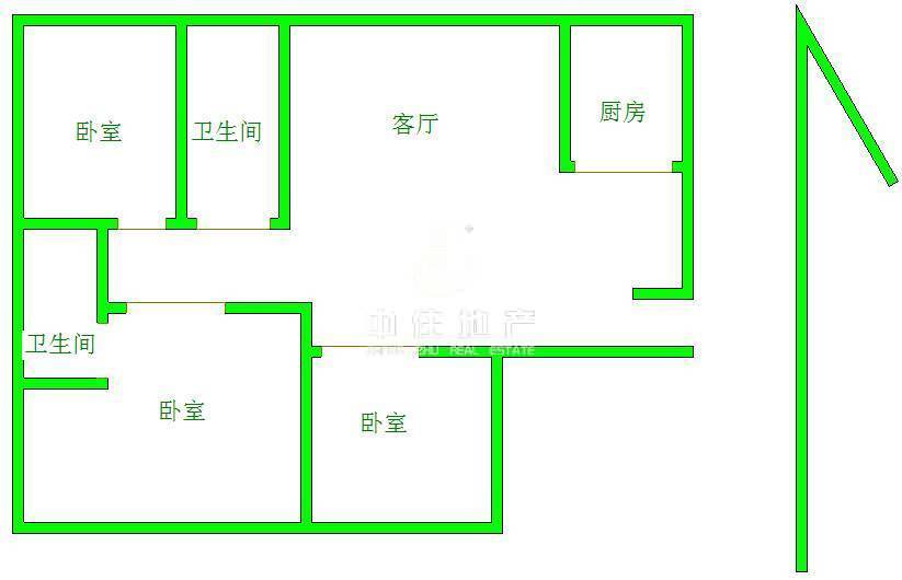 腊山南苑 回迁安置房 新房高层 电梯 双气