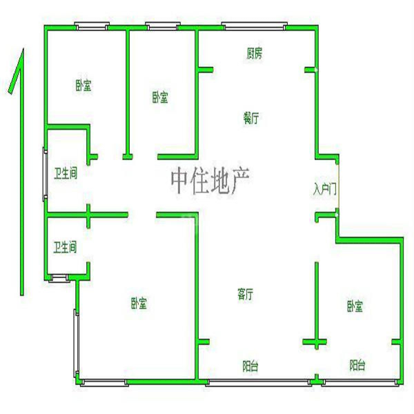 整租· 腊山南苑(二区) 4室2厅 南北