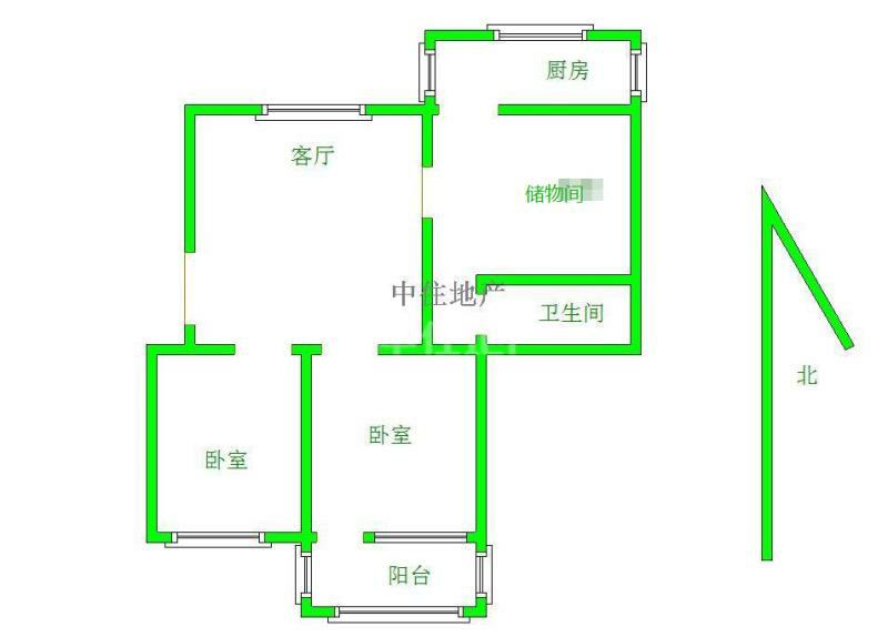 整租·宾谷街 华新社区 2室2厅 南北通透