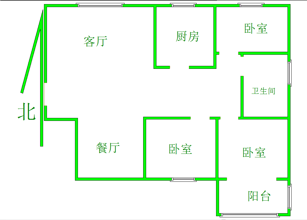整租·姚家燕翔苑，精装三室，南北通透拎包入住
