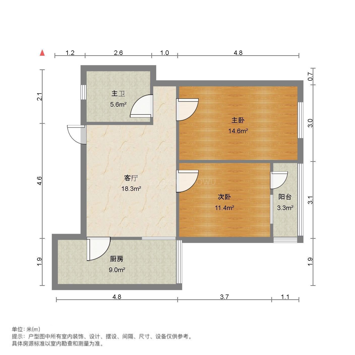 整租·东篱花园（炼油厂单位宿舍北区）  南北