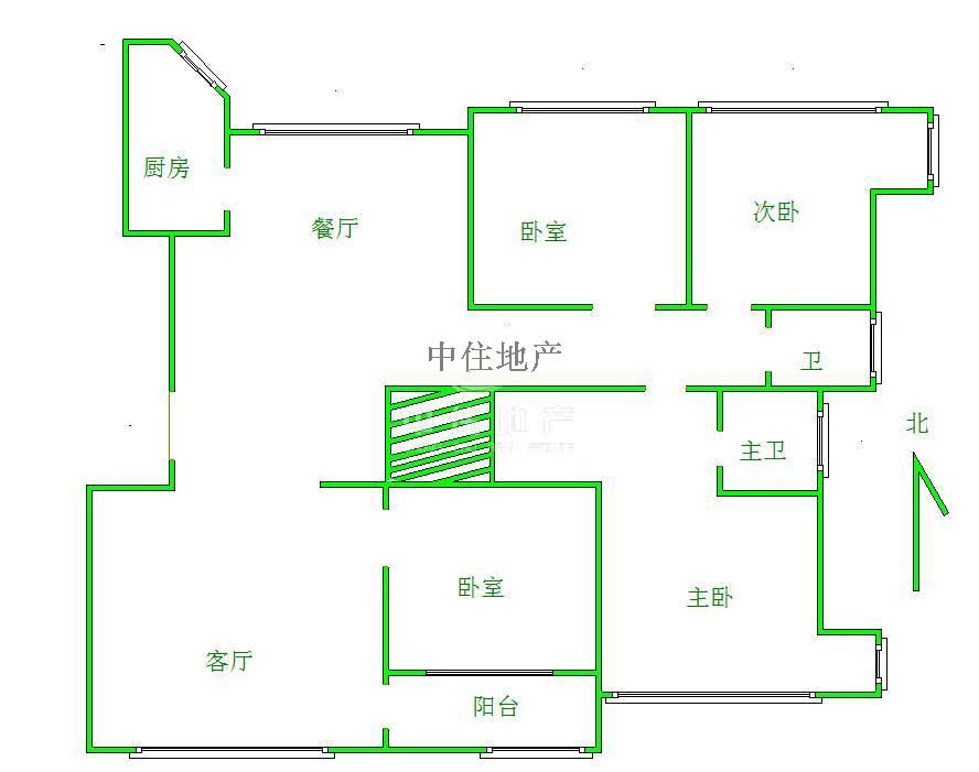   恒大名都 4室2厅 南北通透，有车位地下室