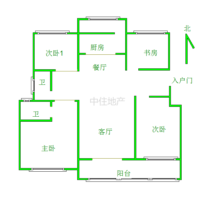 郦水嘉苑南北通透四室 没网签 实验小学 任意装修