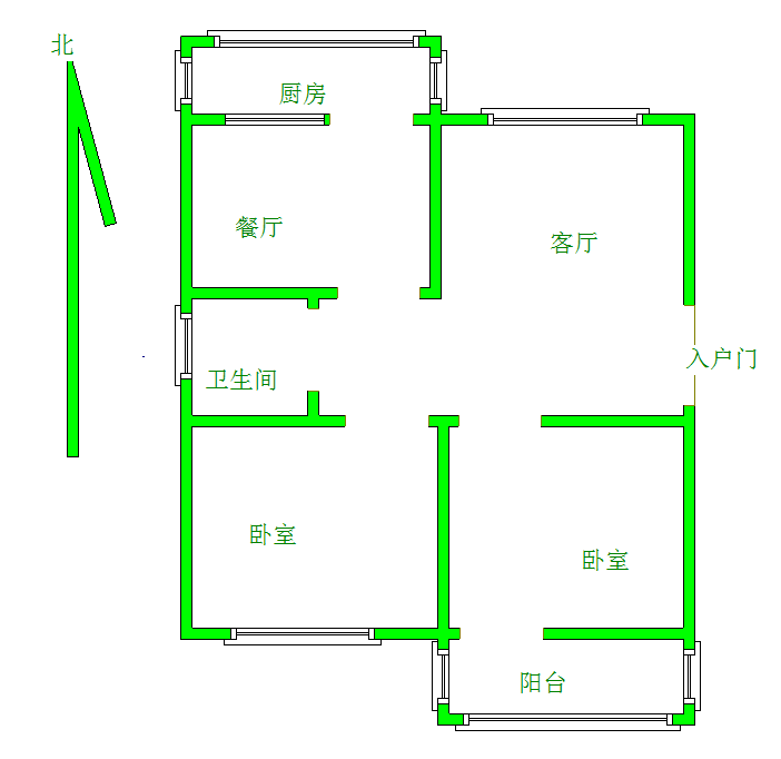 整租·黄台电厂二宿舍  南北