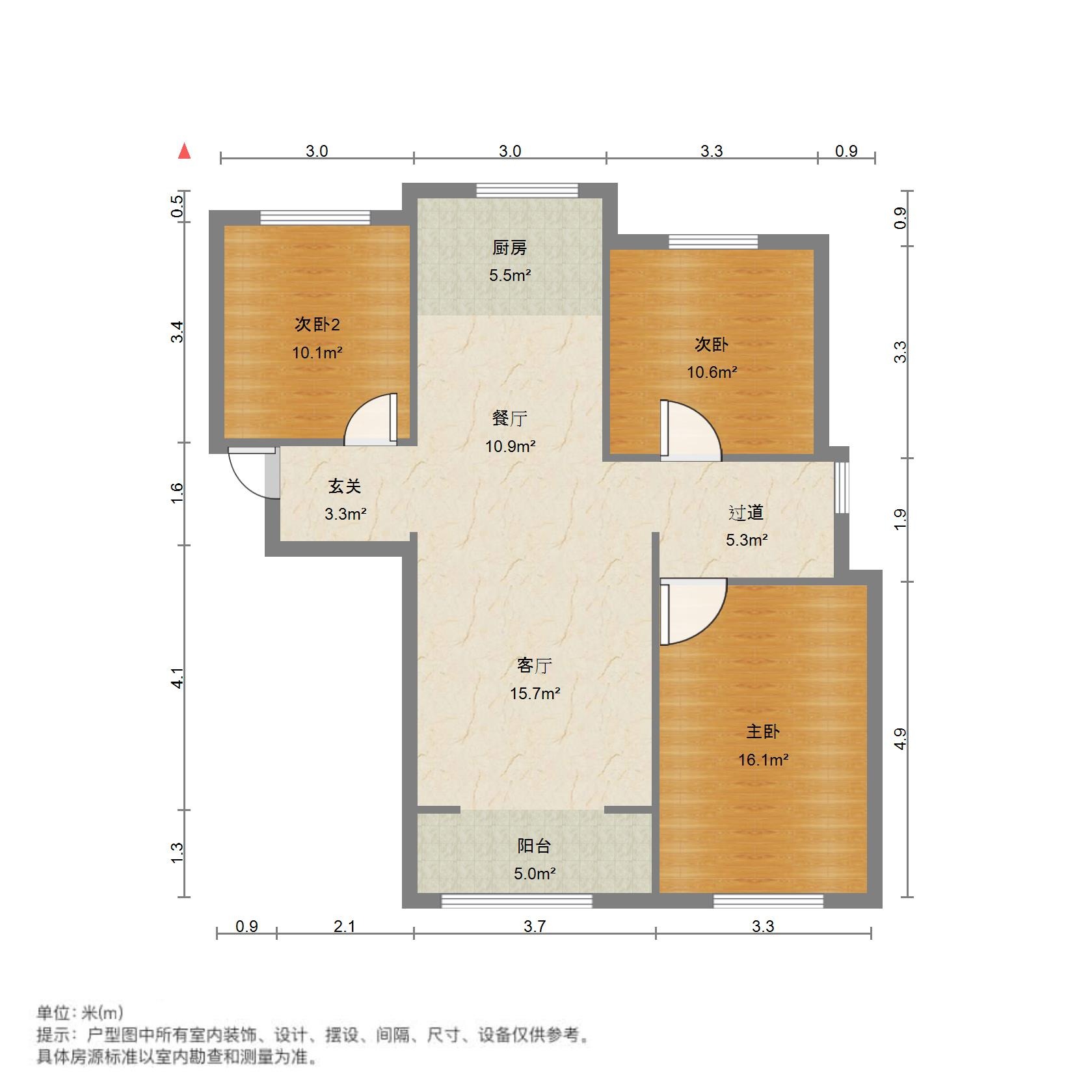  工业南路 万科幸福里  三居室 户型方正 总高8层小高层 密度低 万科物业