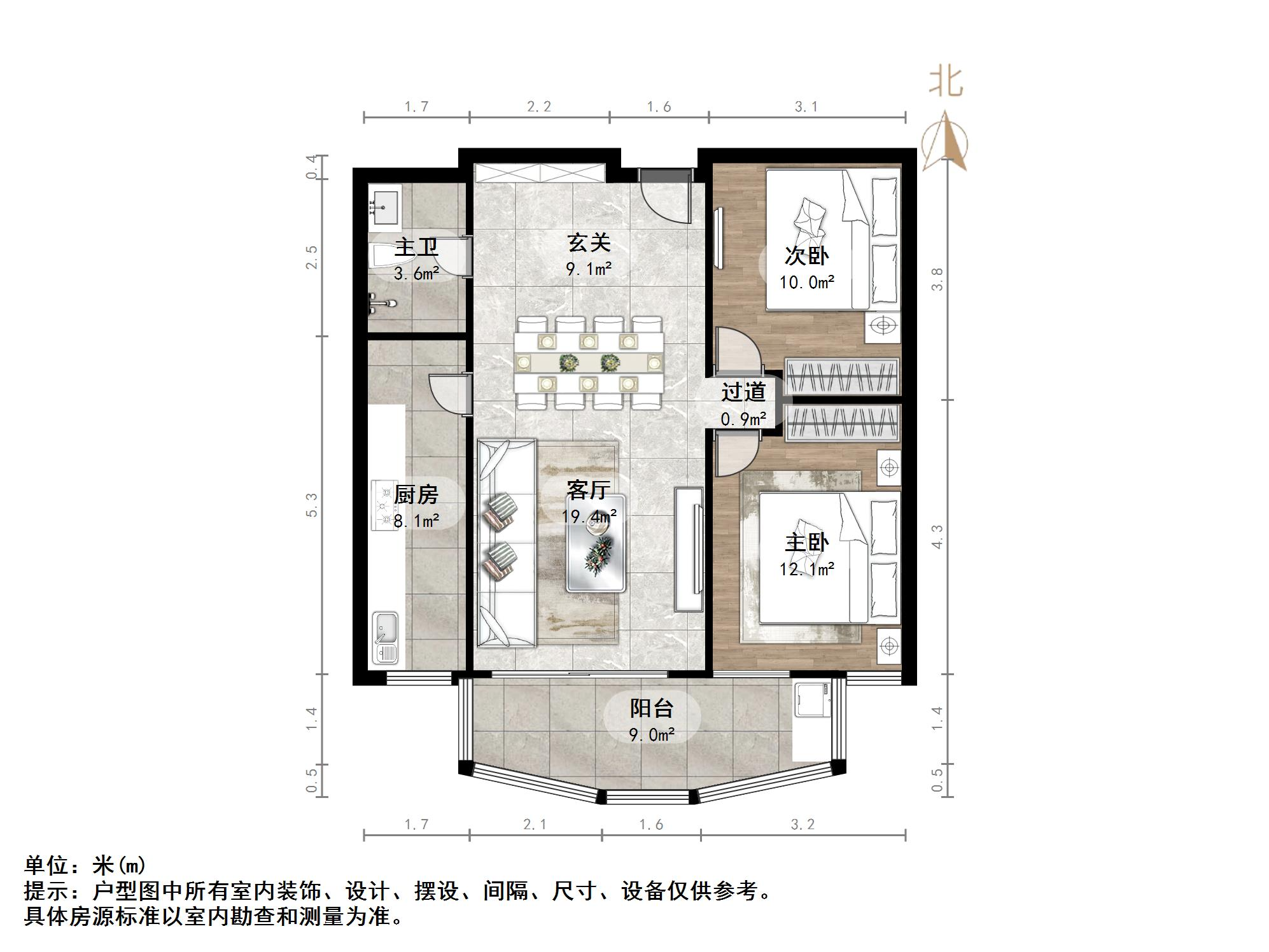  融基湖光山色家园,南北,2室2厅,中装,有电梯