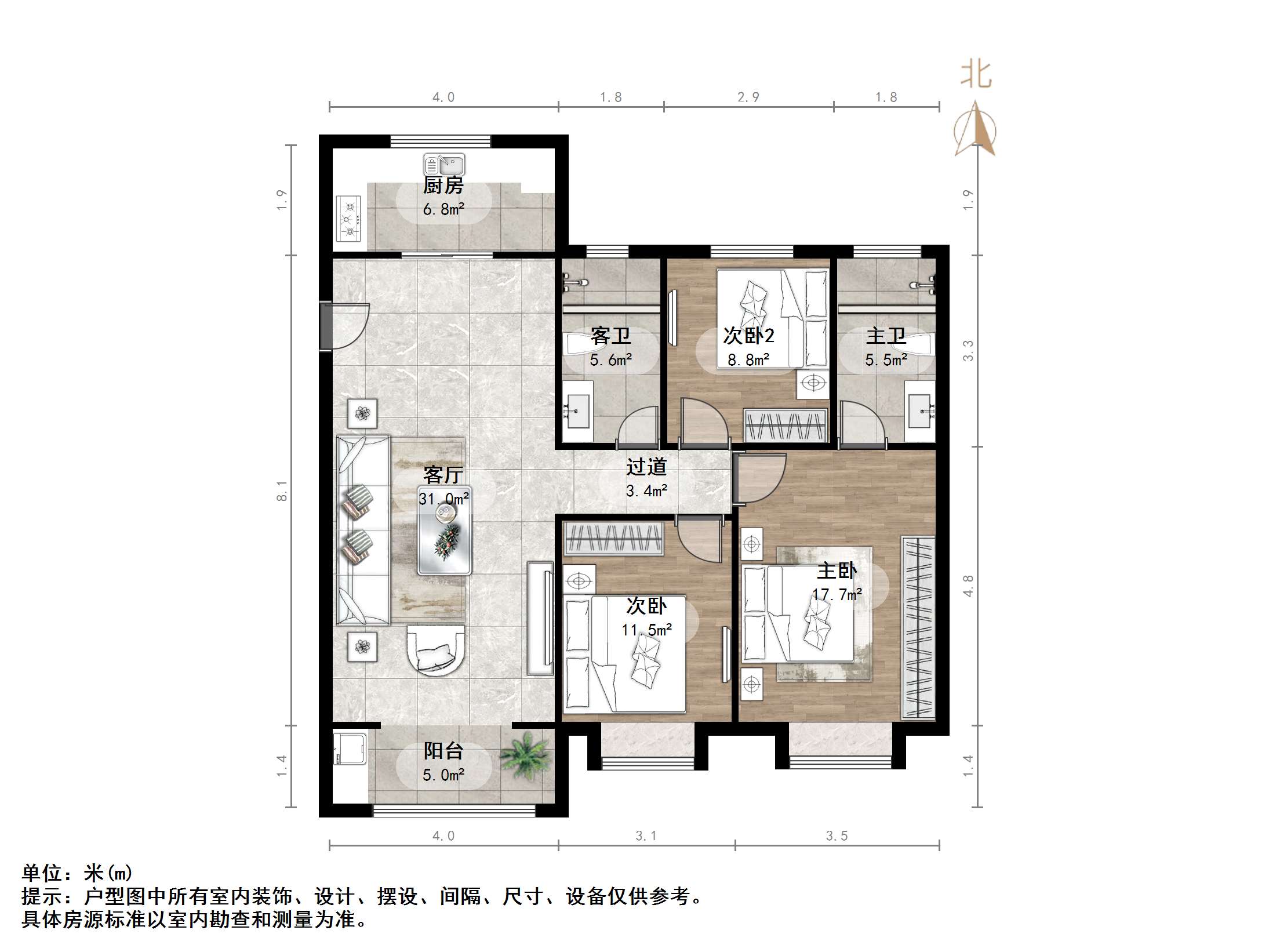  金科城,9,3室2厅,150万,不满两年,毛坯,有电梯