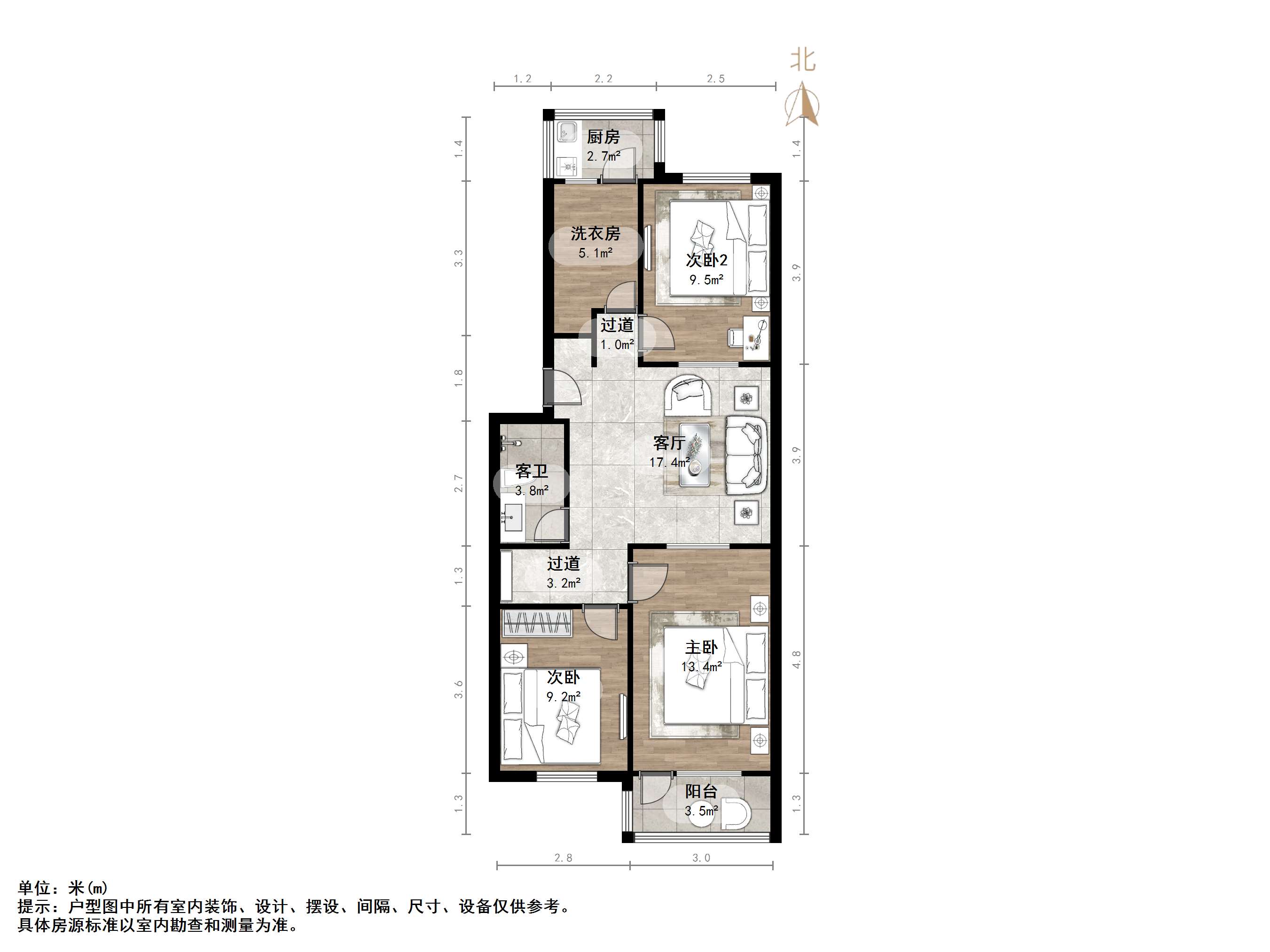 吉尔南苑,3室1厅,130万