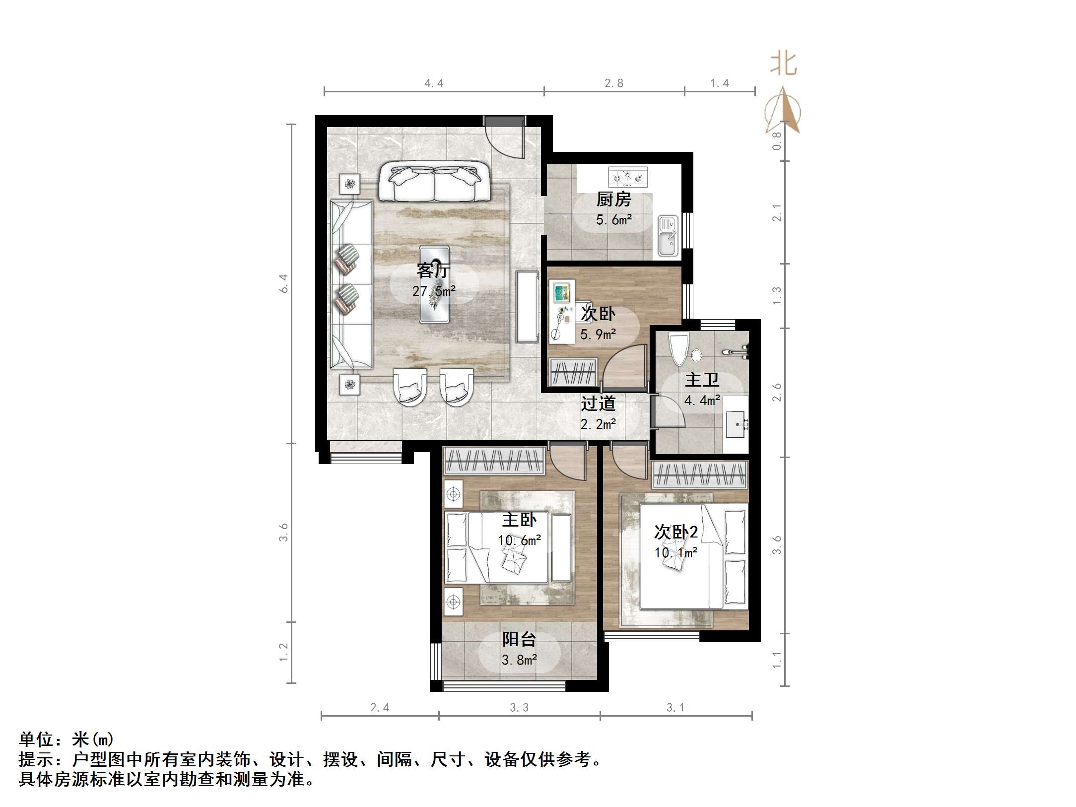  王舍人 天鸿万象新天理想郡  三室两厅。中间楼层