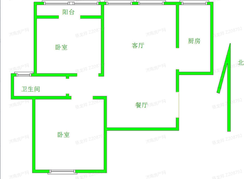 整租· 湖风雅苑 2室2厅 9