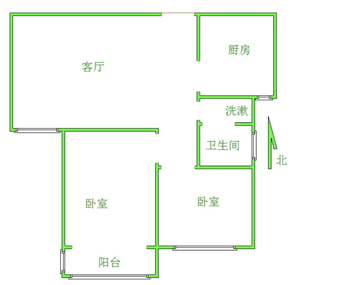 整租·康和西苑  南北