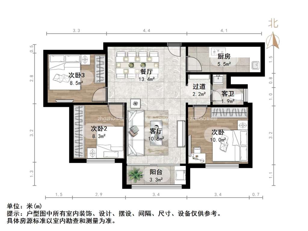 整租·碧桂园凤凰城东区高层  南北