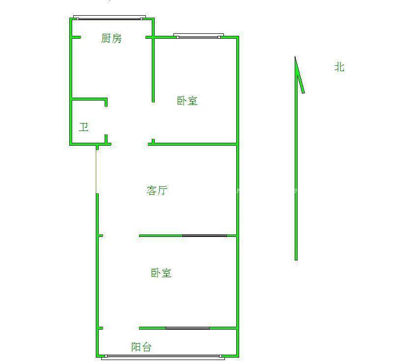 整租·岔路街 岔路街小区 2室1厅 9