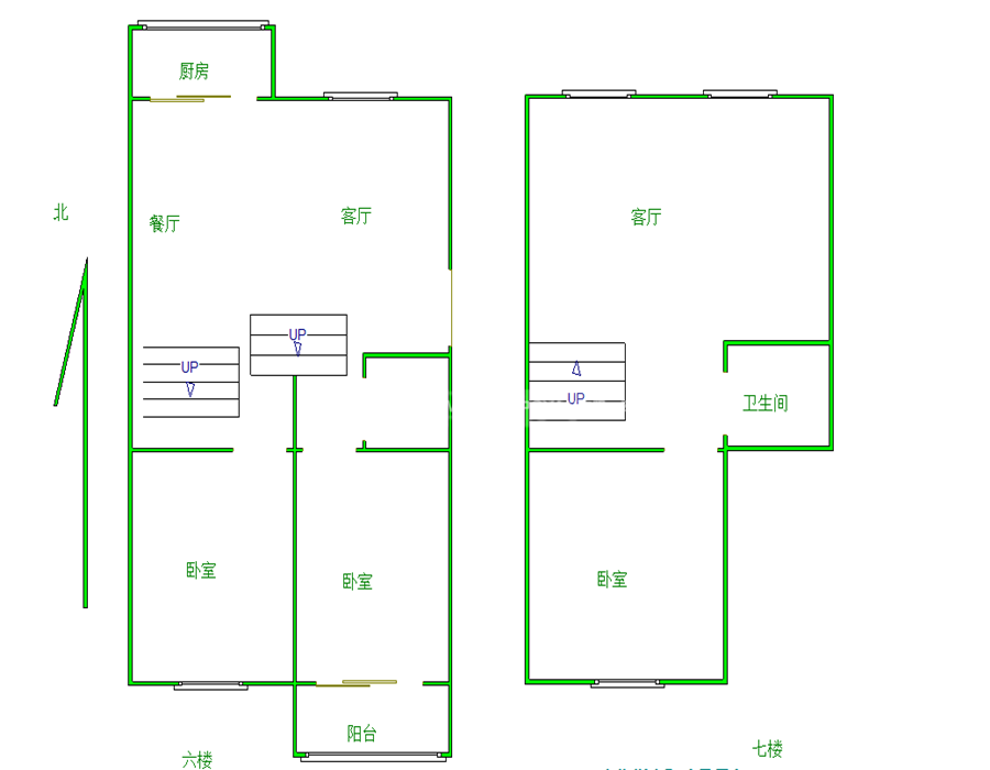 整租·房子是六七层复式，可以办公可以住，家具家电齐全