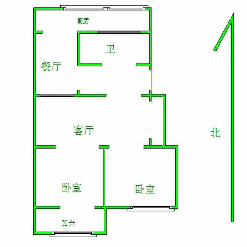 整租·正觉寺小区（二区）  南北