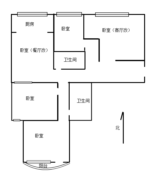 整租·七里河 金龙公寓 3室2厅 