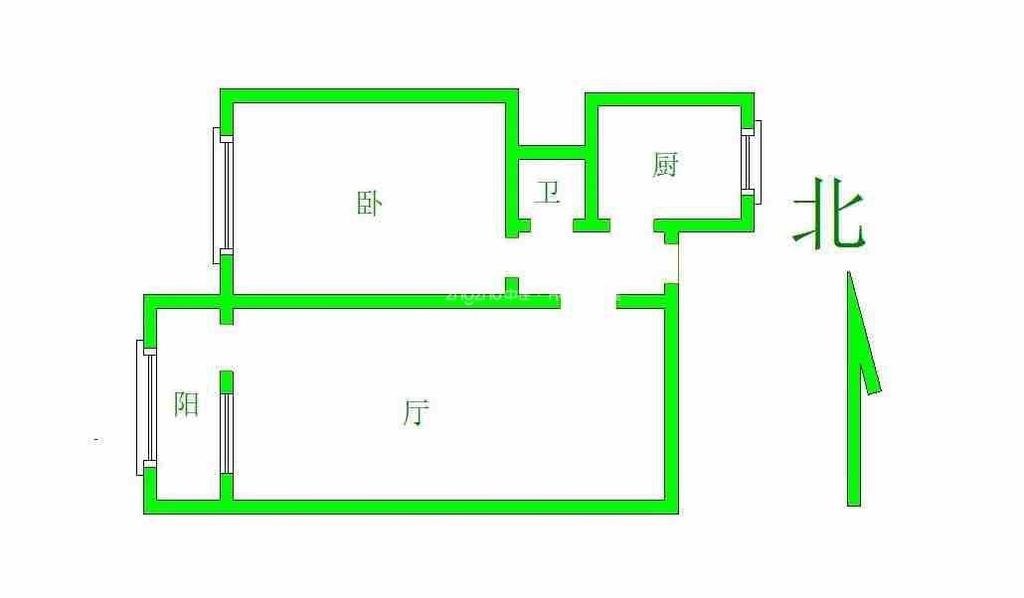 整租·西市场 昆仑街小区 1室1厅 2