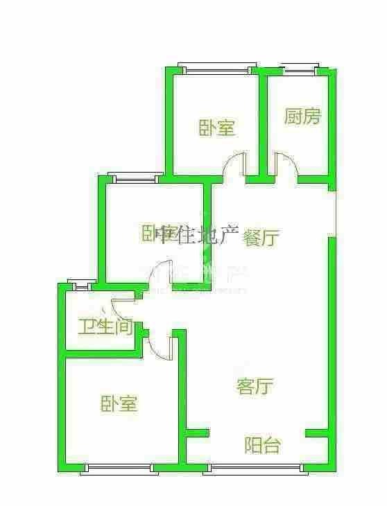 整租·王舍人 恒大城 3室2厅 南北通透边户，家具家电齐全随时看房