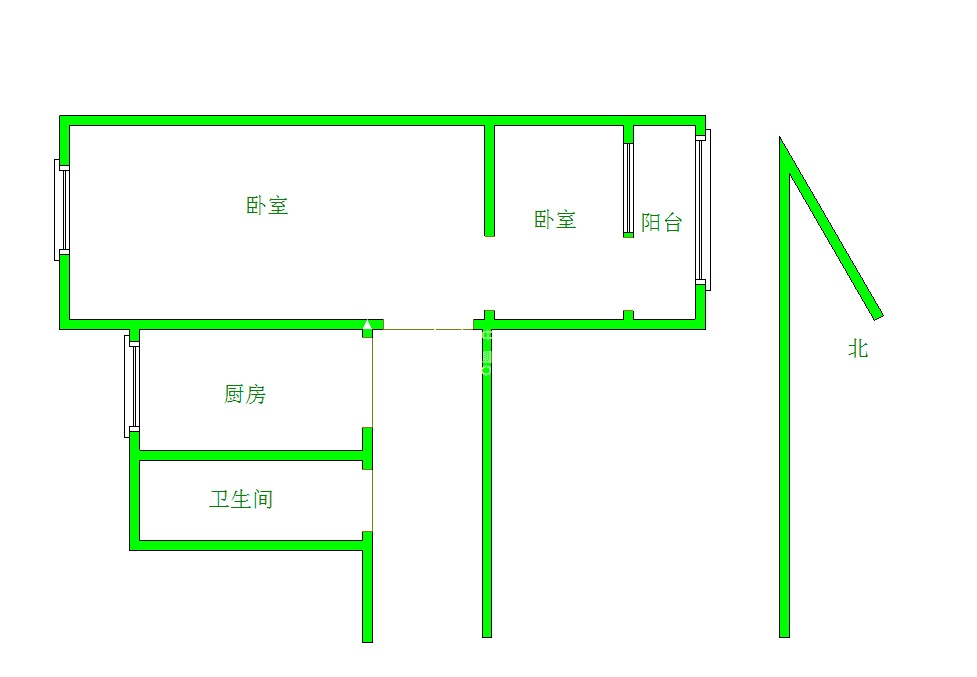 整租·矿院路32号  南北