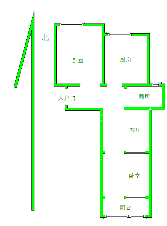 整租·金泉小区  南北