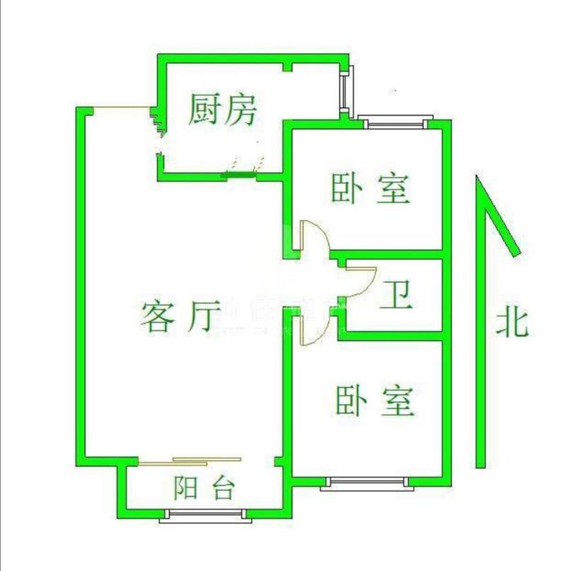 整租·工业北路 天鸿万象新天云公馆 2室2厅 南北