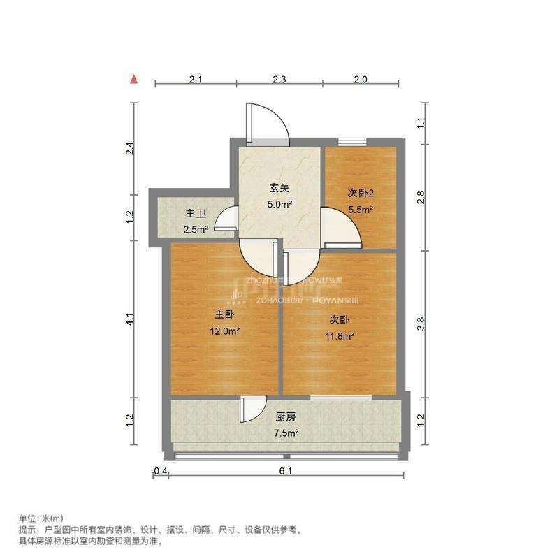 整租·制锦市福康街小区  南北