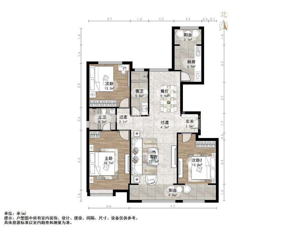 整租·名悦山庄住宅  南北