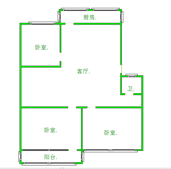 整租·舜玉 玉函路63-2号 3室2厅 南北