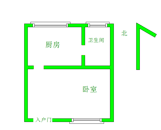 整租·西工商河路小区  南北
