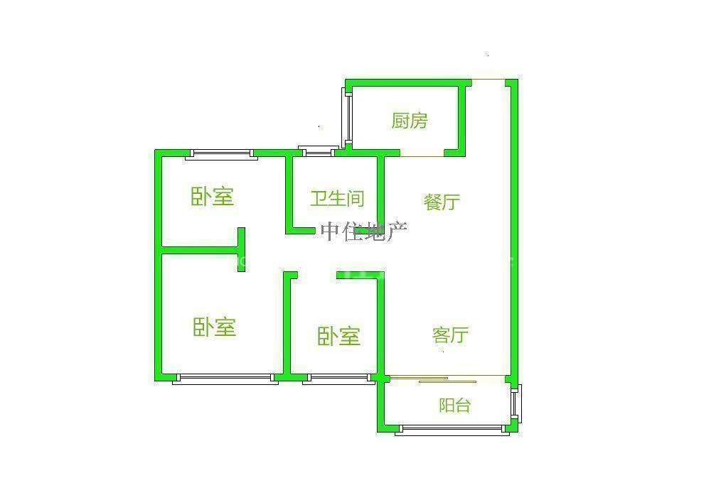 整租· 济南恒大悦庭 3室2厅 9