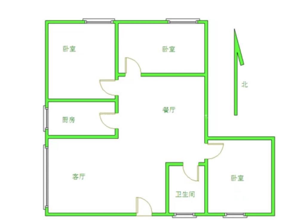 整租·国际会展中心 汇展香格里拉 3室2厅 北