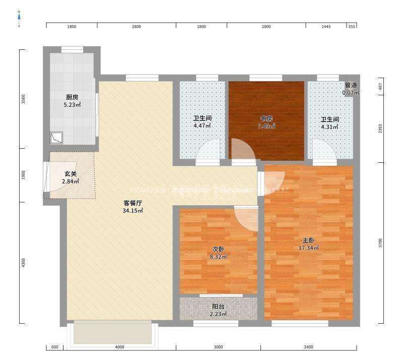 整租·中新国际东城和玺四区北区(1-11号)  南