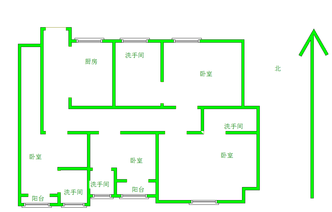 整租·三盛国际公园一期  南北