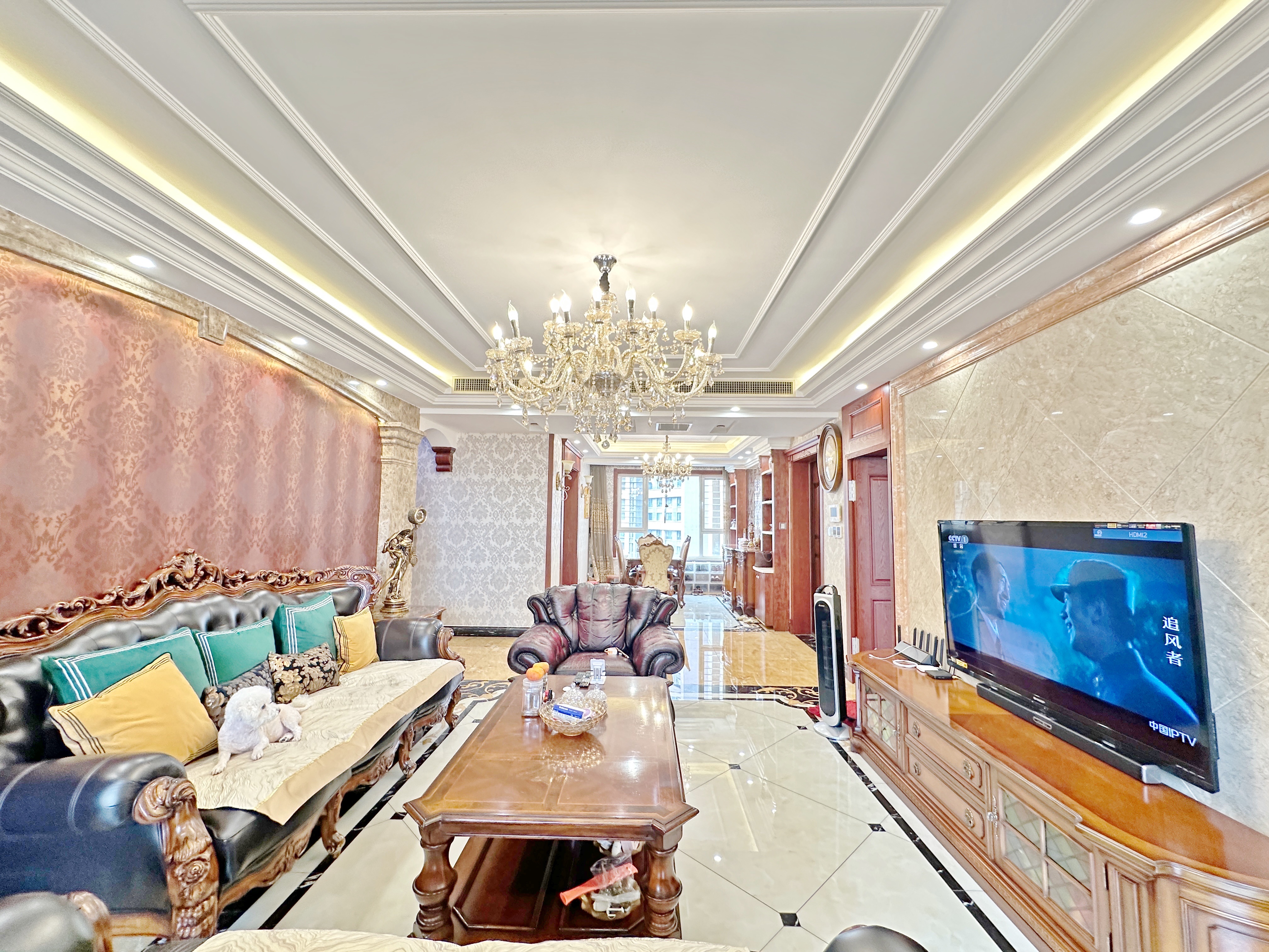  和谐旁，80个豪装大4居，带平面车位地下室，小区中心极致采光