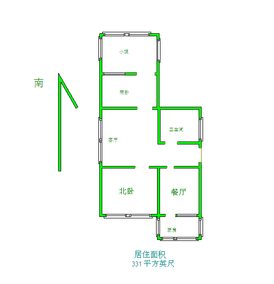 整租·东航宿舍(历城)  南北