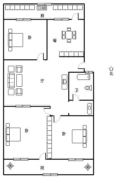  英雄山路236号 南北