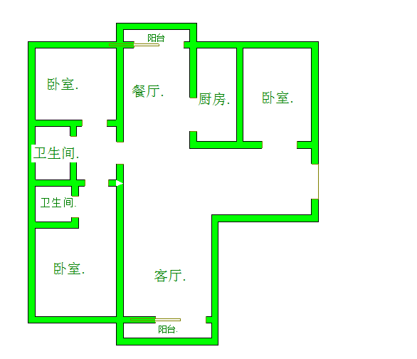 东城逸家逸贤园2区3室2厅南北