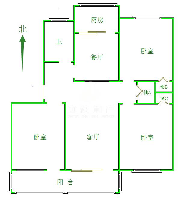  闵子骞路58-1号（农资公司宿舍） 南北