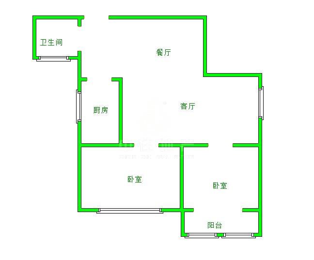 贤文花园,正规两居室,两室朝阳,送车位 地下室