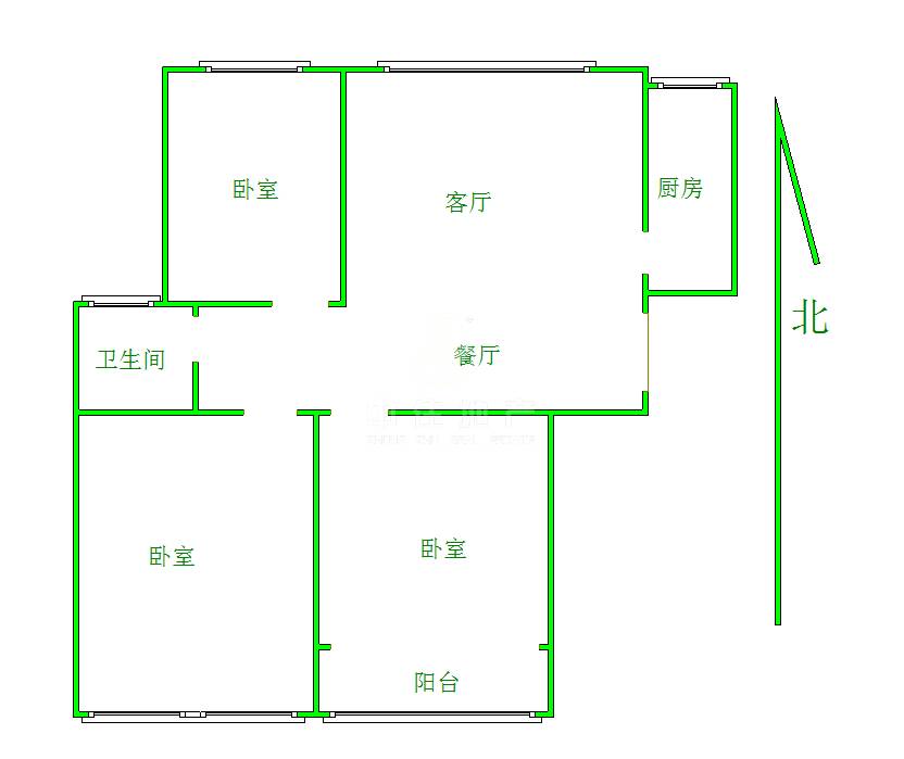  洪家楼 隆悦花园  南北