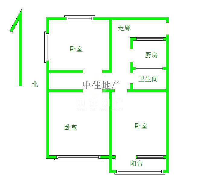 整租· 纬一路208号 3室1厅 南北
