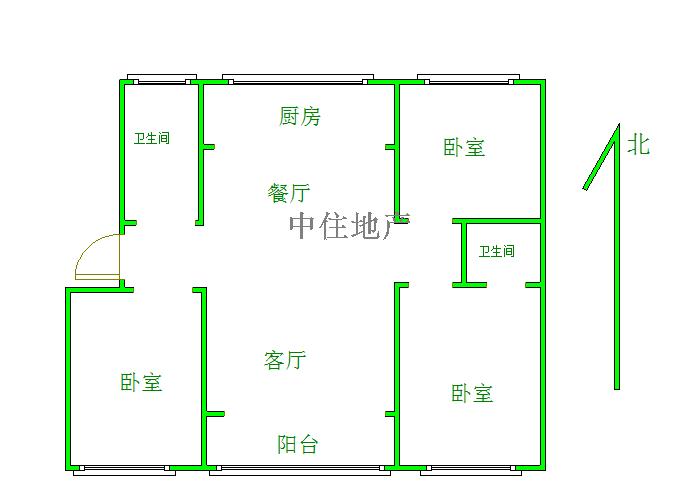 郦水嘉苑低楼层 三室 0万